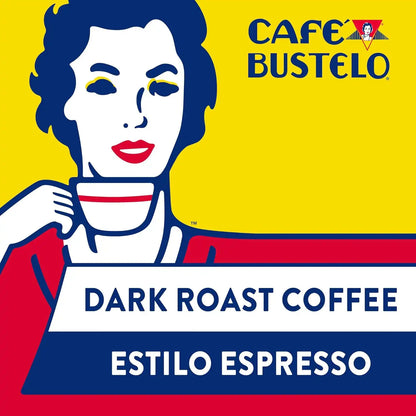 Café Bustelo Espresso Ground Coffee, Dark Roast, 36-Ounce Canister