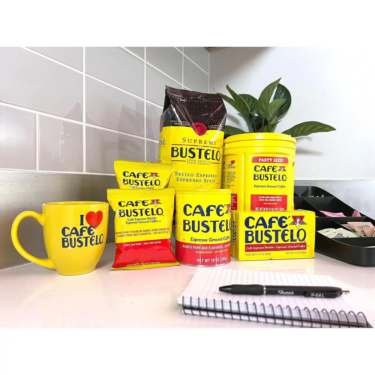 Café Bustelo Espresso Ground Coffee, Dark Roast, 22 Ounce Canister, 6 Count Case