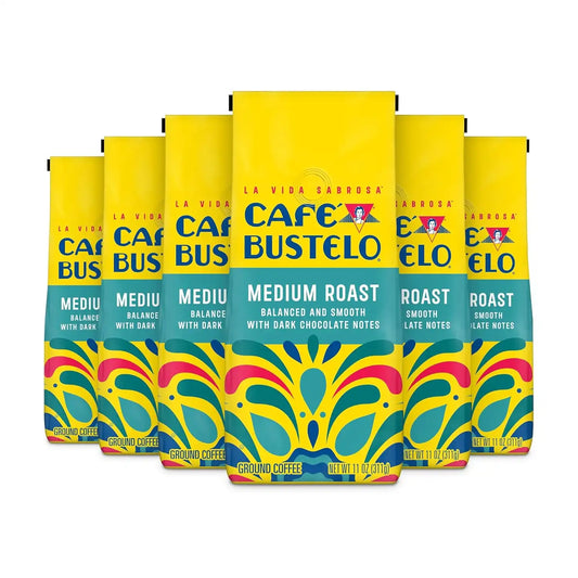 Café Bustelo Medium Roast Ground Coffee, 11-Oz. Bag (Pack of 6)